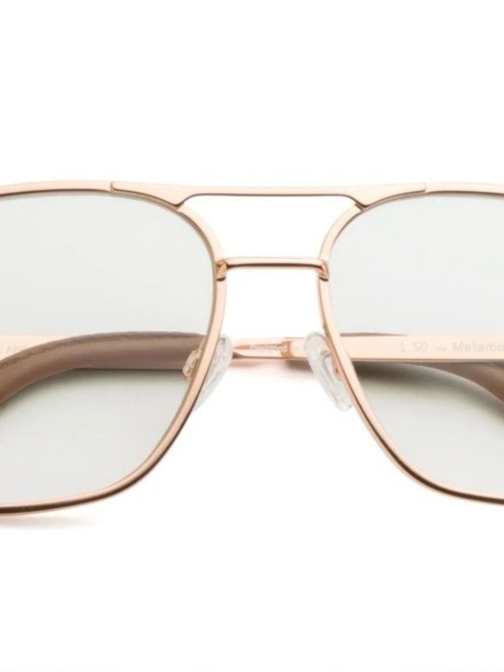 Women’s Rose Gold Metamodernist Scout Vintage inspired Aviator Reader.